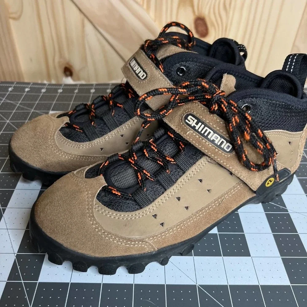 Shimano SPD SH-M057 Clip‎ on Suede Boot Mountain Biking Cycling Shoes Womens 7.5